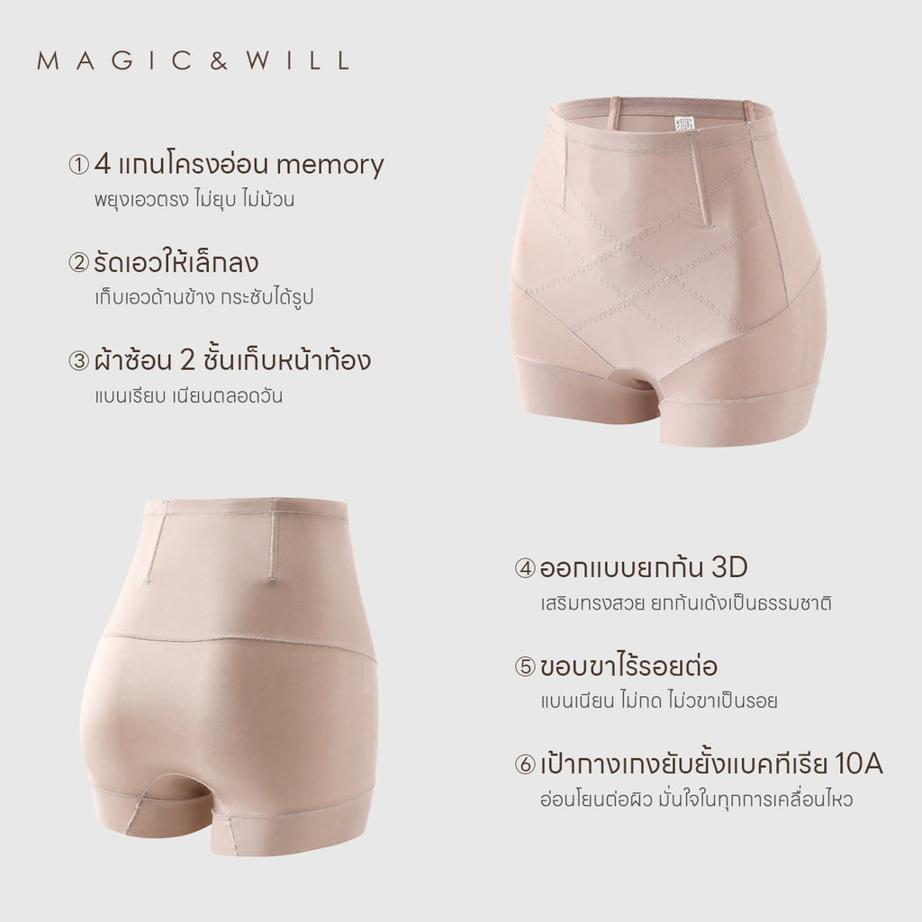 MAGIC & WILL 强效塑形双层加压抗菌高腰收腹裤 · 产后塑形