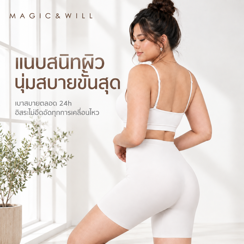 MAGIC & WILL 无痕裸感·收腹收腿三合一打底安全裤